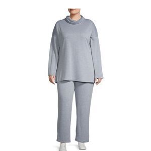 Tiana Plus 2-piece cowl neck top and pant set